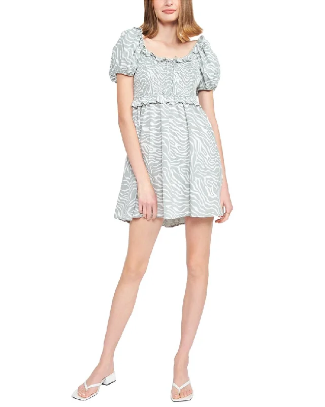 Jacquie the Label Luisa Smocked Mini Dress