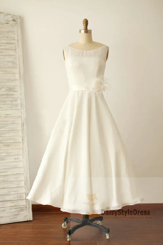 Tea Length Vintage Wedding Dress