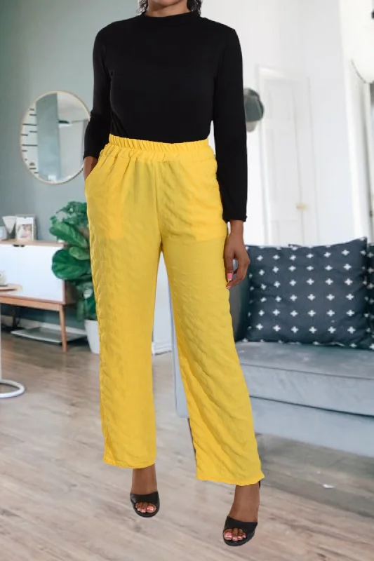 Yellow Pocket Pants