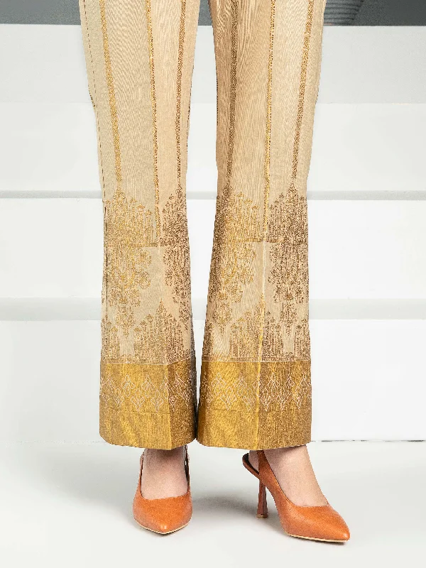 Gold Pasting Khaddar Trousers