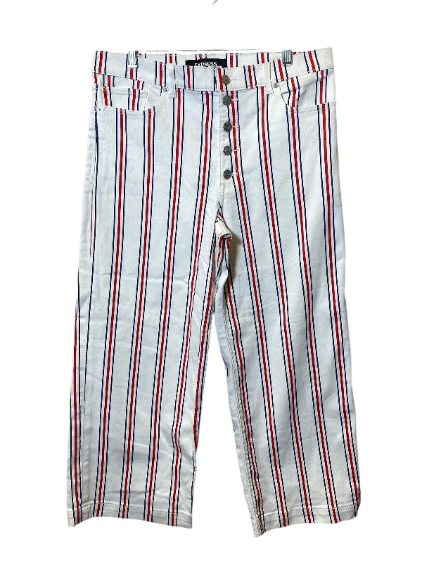 Pants Lounge By Express In Striped Pattern, Size: 10