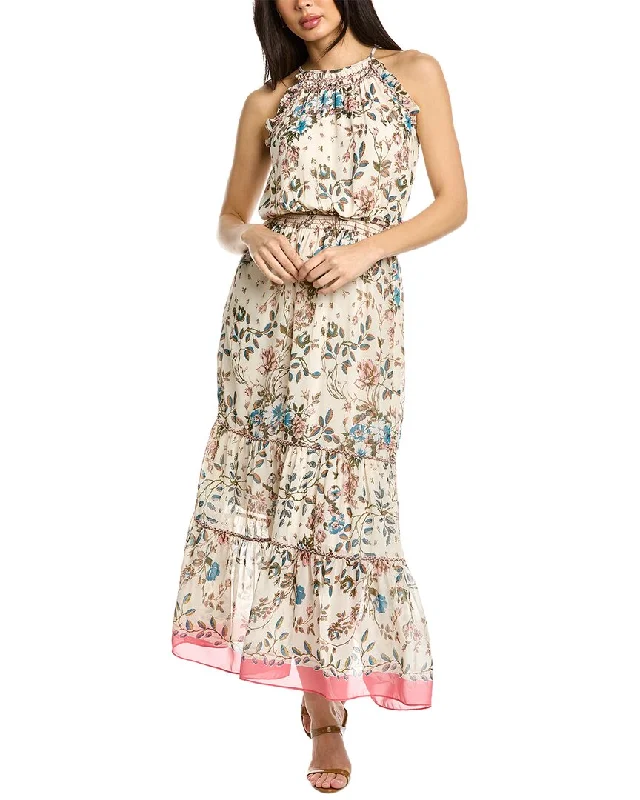 Max Studio Embroidered Maxi Dress