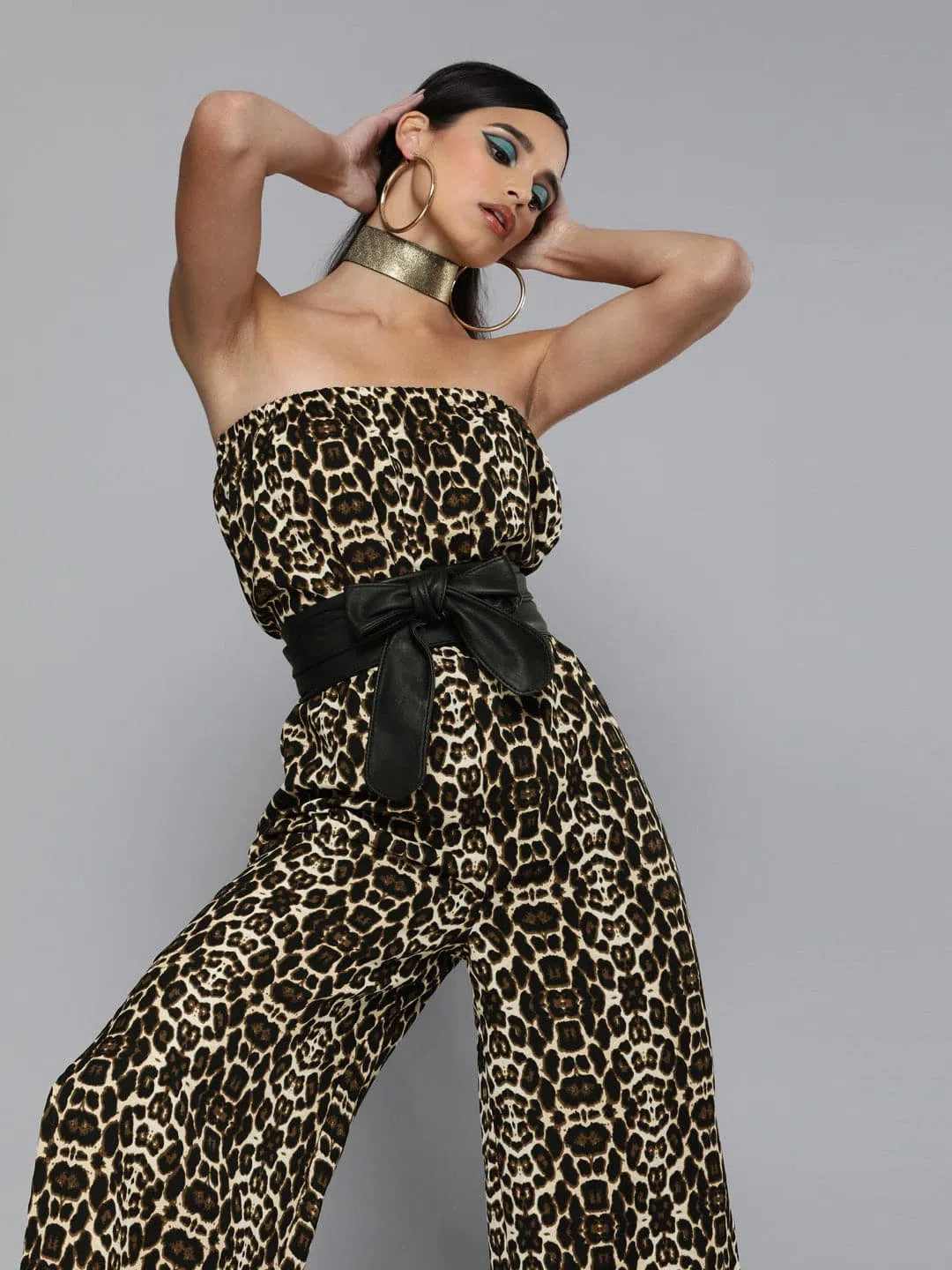 Women Printed Black Jumpsuits & Sets