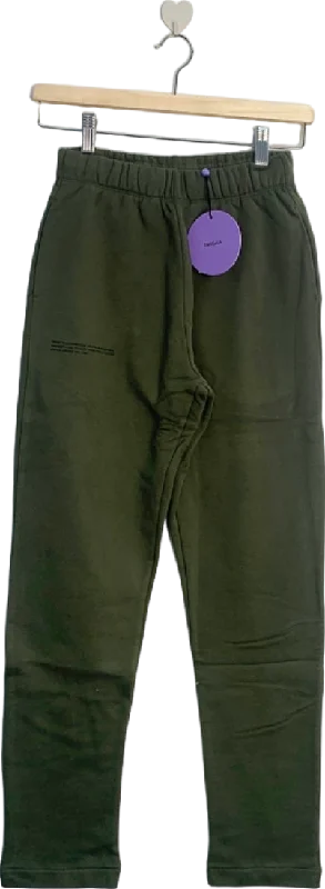 Pangaia Rosemary Green signature 365 Organic Cotton Slim Leg Track Pants UK XXS