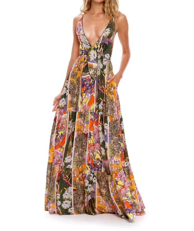 Fairy Suki Maxi Dress in Multi