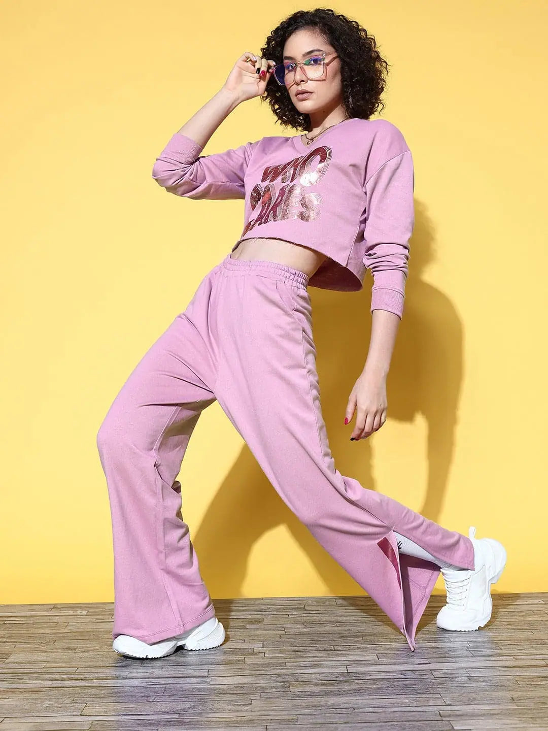 Women Solid Purple Jumpsuits & Sets