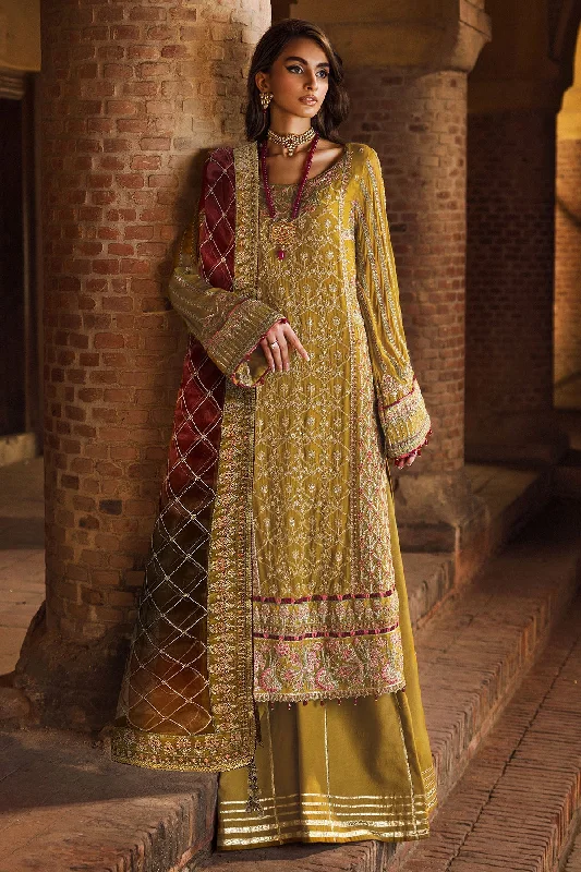 Luxury Acid Green Embroidered Chiffon Pakistani Party Dress Salwar Suit