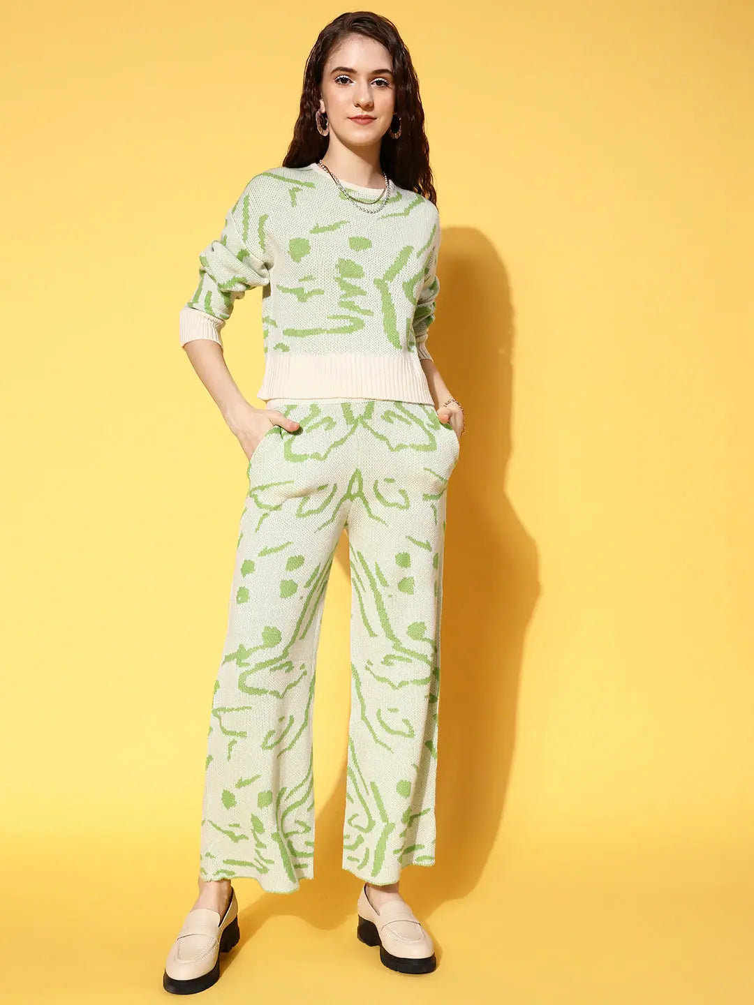 Women Solid Green Jumpsuits & Sets